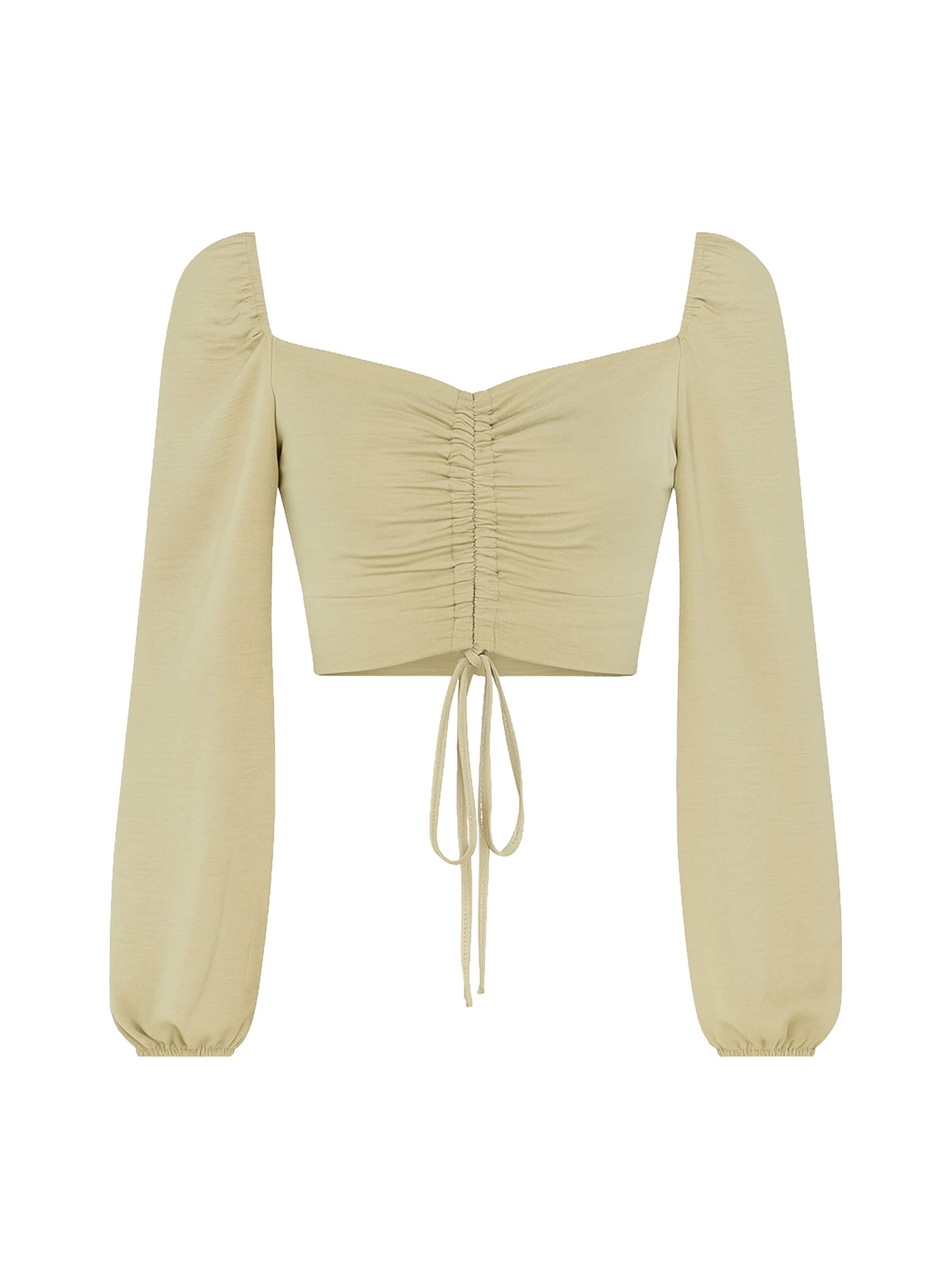 Chemisier Elara en beige : devant