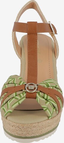 TOM TAILOR Strap Sandals in Green