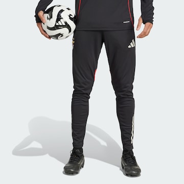 Coupe slim Pantalon de sport 'Benfica Lissabon Tiro 25 Competition' ADIDAS PERFORMANCE en noir : devant