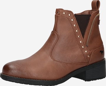 MUSTANG Chelsea boots in Brown: front