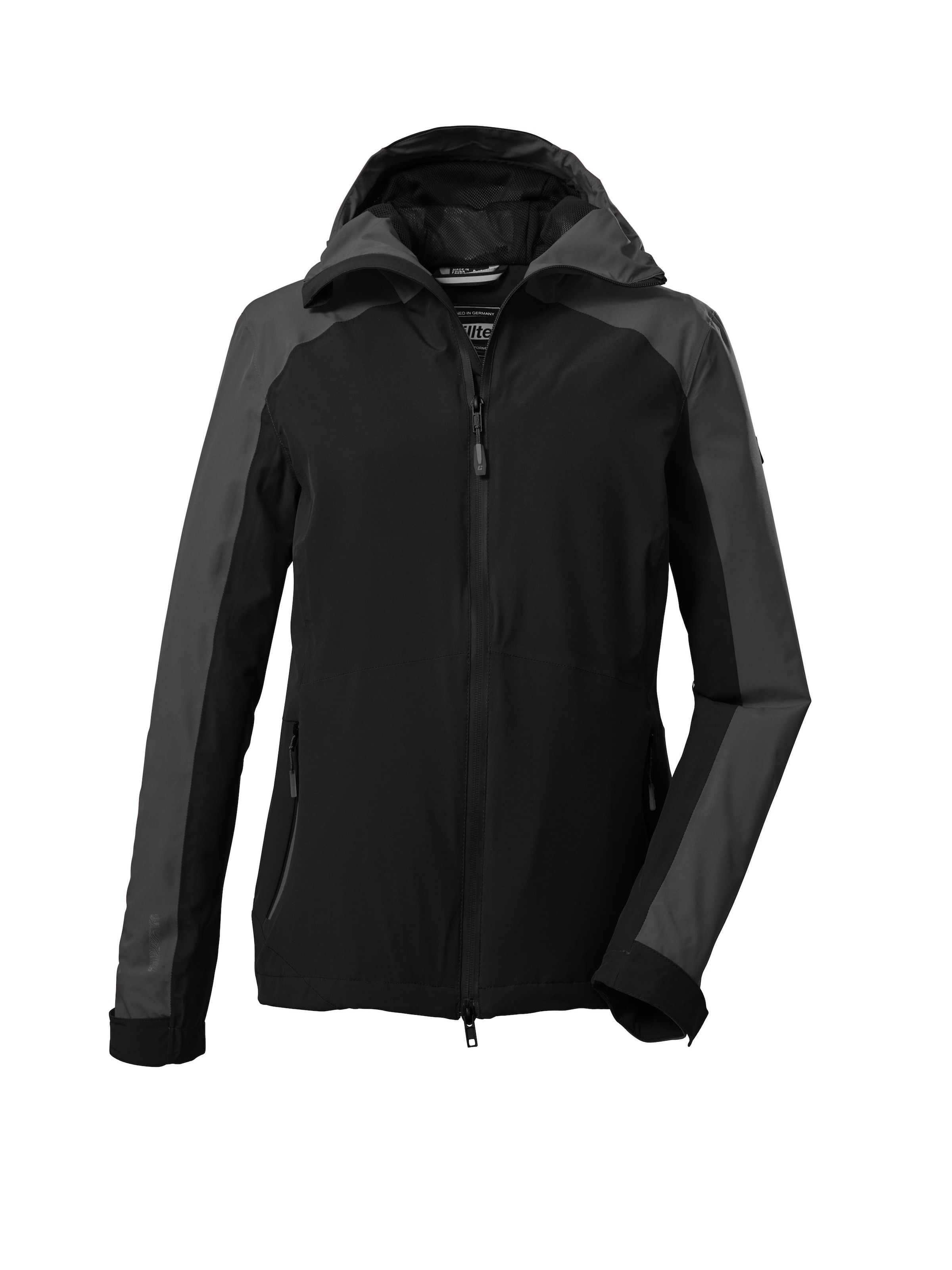 KILLTEC Outdoorjas 'KOS 30' in Zwart: voorkant