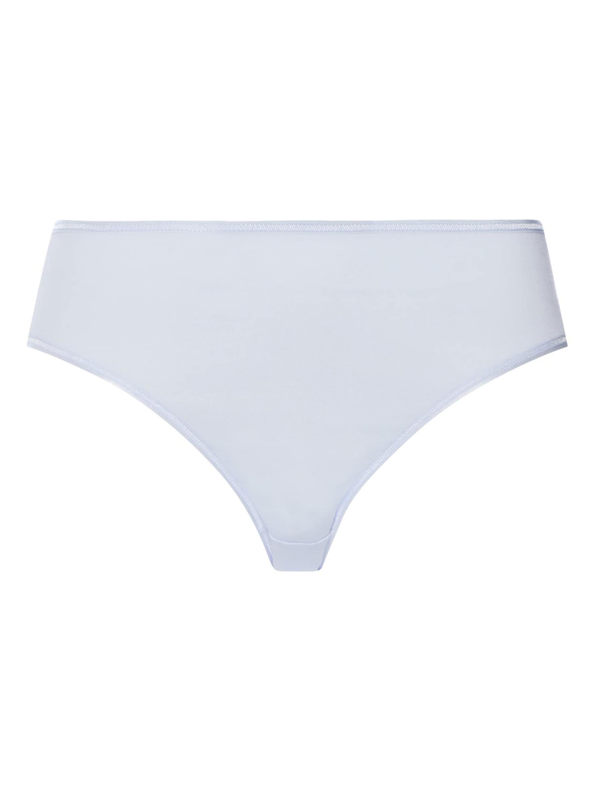 Hanro Slip 'Cotton Seamless'‌‌ in Blau: Vorderseite