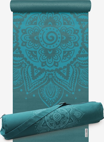 YOGISTAR.COM Matte 'Spiral Mandala' in Blau: predná strana