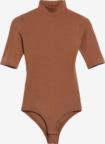 ARMEDANGELS Bodysuit ' AASA ' in Brown: front