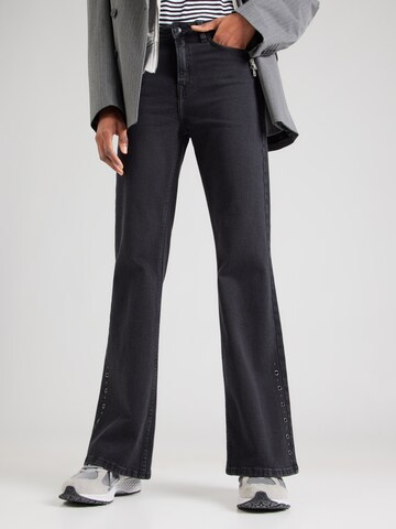 Pepe Jeans Flared Τζιν σε μαύρο: μπροστά