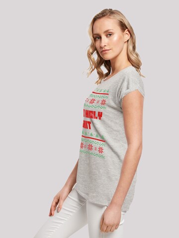 F4NT4STIC Shirt 'Ho Ho Holy' in Grijs