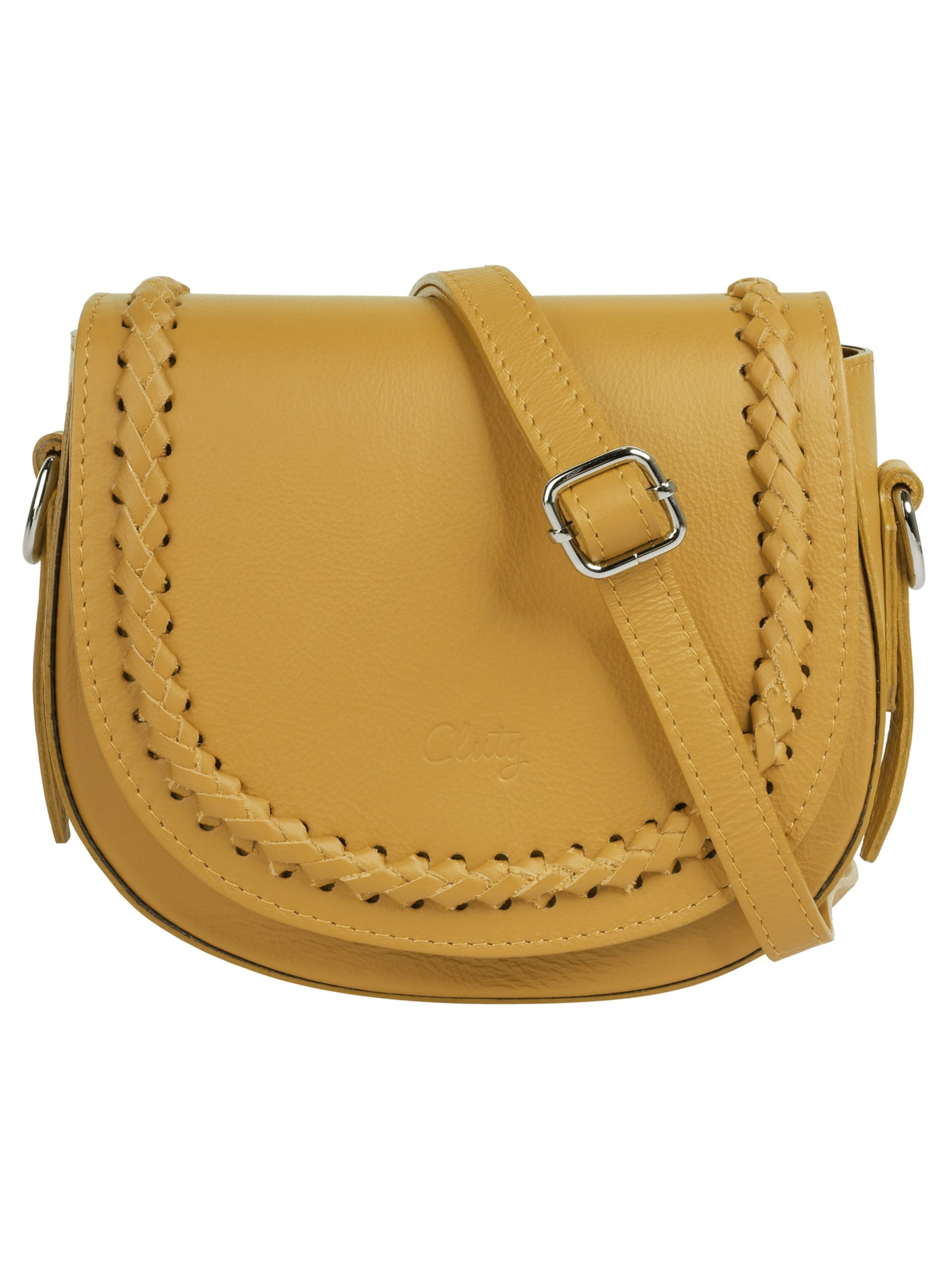 Cluty Crossbody Bag in Yellow: front