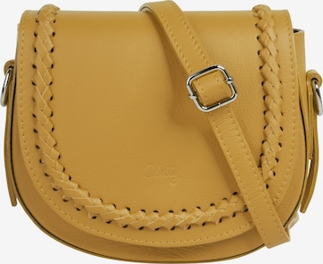 Sac à bandoulière Cluty en jaune : devant