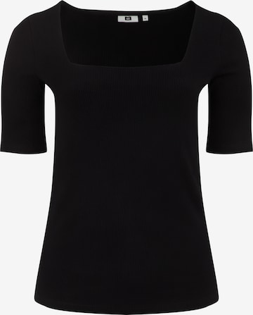 WE Fashion Shirt in Zwart: voorkant