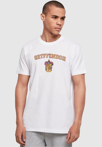 ABSOLUTE CULT Shirt 'Harry Potter - Hogwarts Gryffindor Crest' in White: front