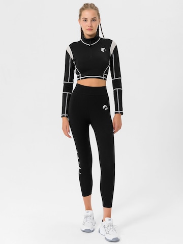 T-shirt fonctionnel 'Kansei Chrome' MOROTAI en noir