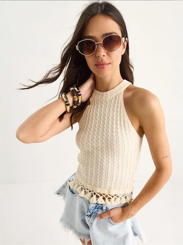 Tops en tricot Bianco Lucci en beige