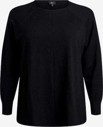 Pullover 'Caella' di Zizzi in nero: frontale