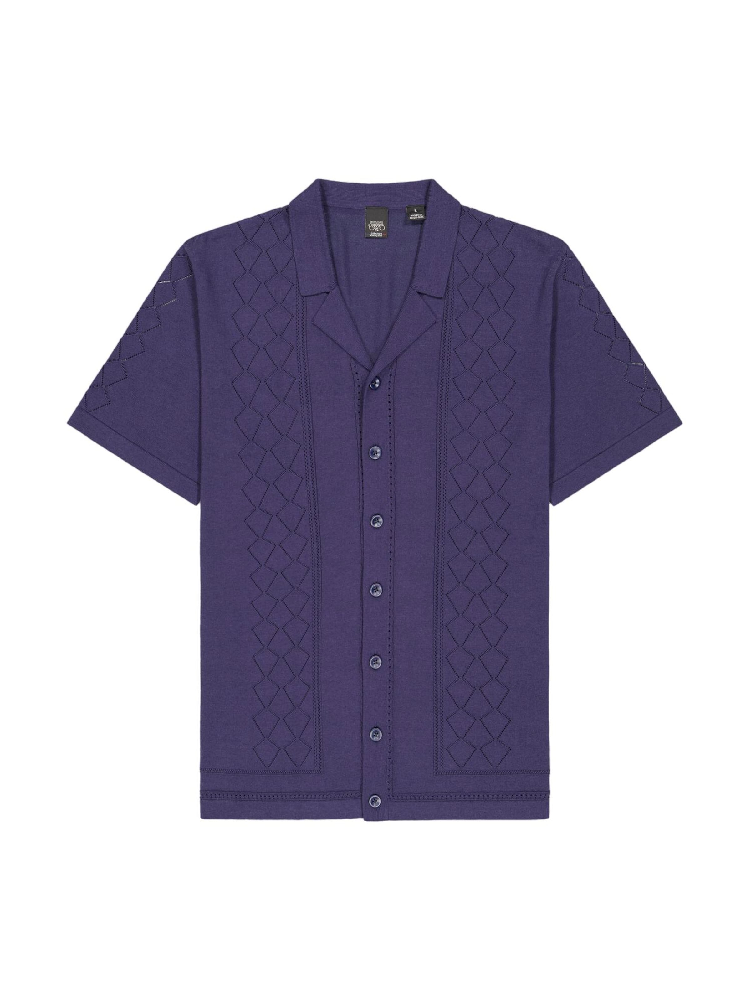 Le Temps Des Cerises Button Up Shirt in S in Blue, Item view