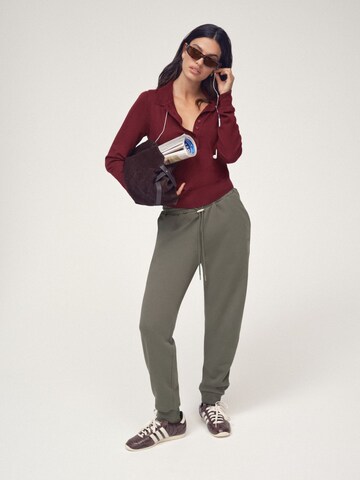 Effilé Pantalon Osia en vert