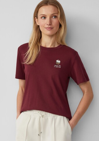 T-shirt s.Oliver en rouge : devant