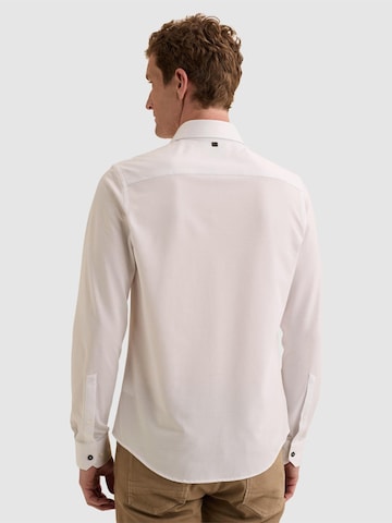 VANGUARD Regular fit Overhemd 'Elevated Knit shirt with widespread collar' in Wit
