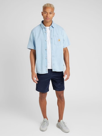 Tommy Hilfiger Tailored Средняя посадка Рубашка в Синий