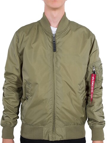 ALPHA INDUSTRIES Between-Season Jacket 'MA-1 TT' in Green: front