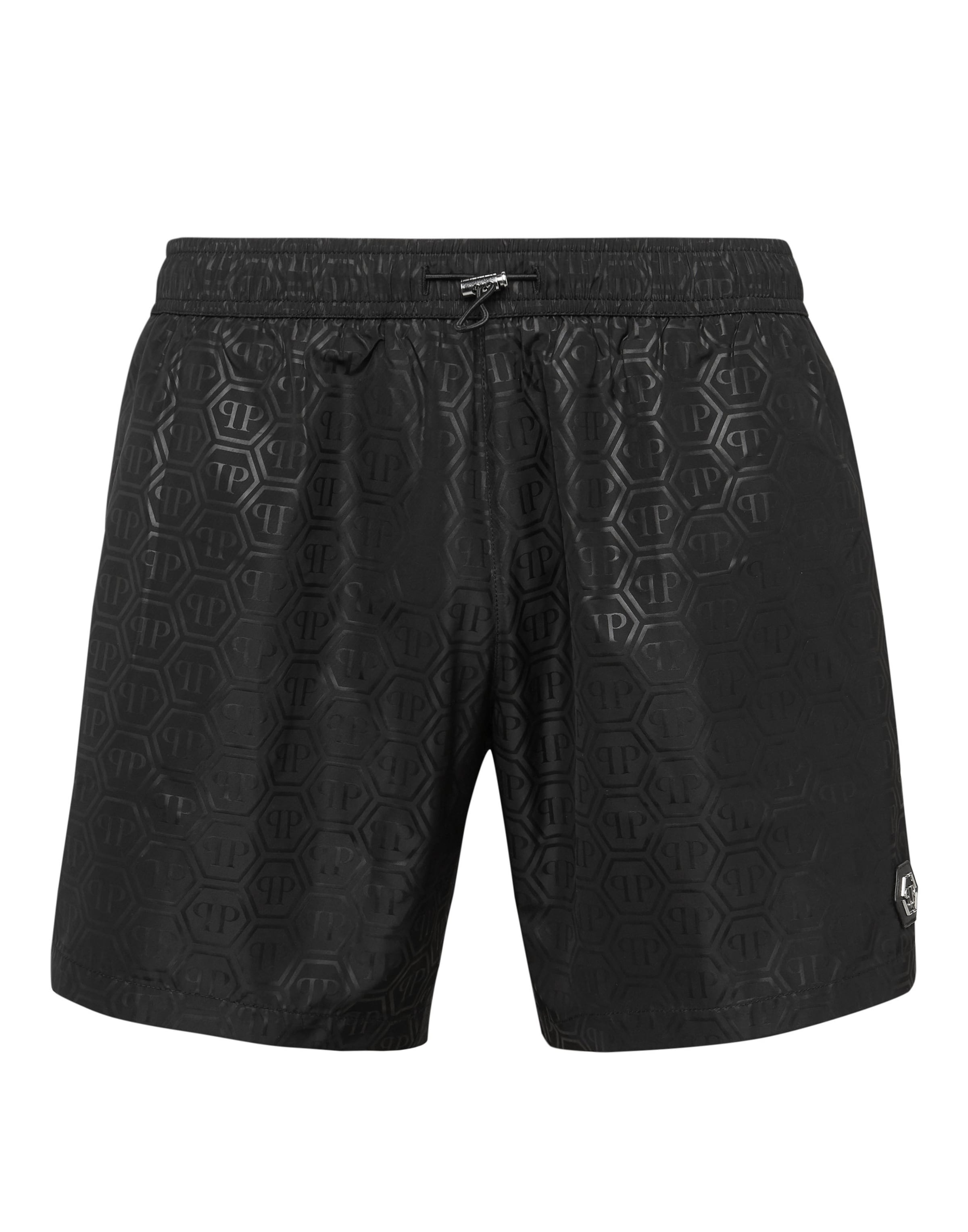 Philipp Plein - Bermudas en negro: frente