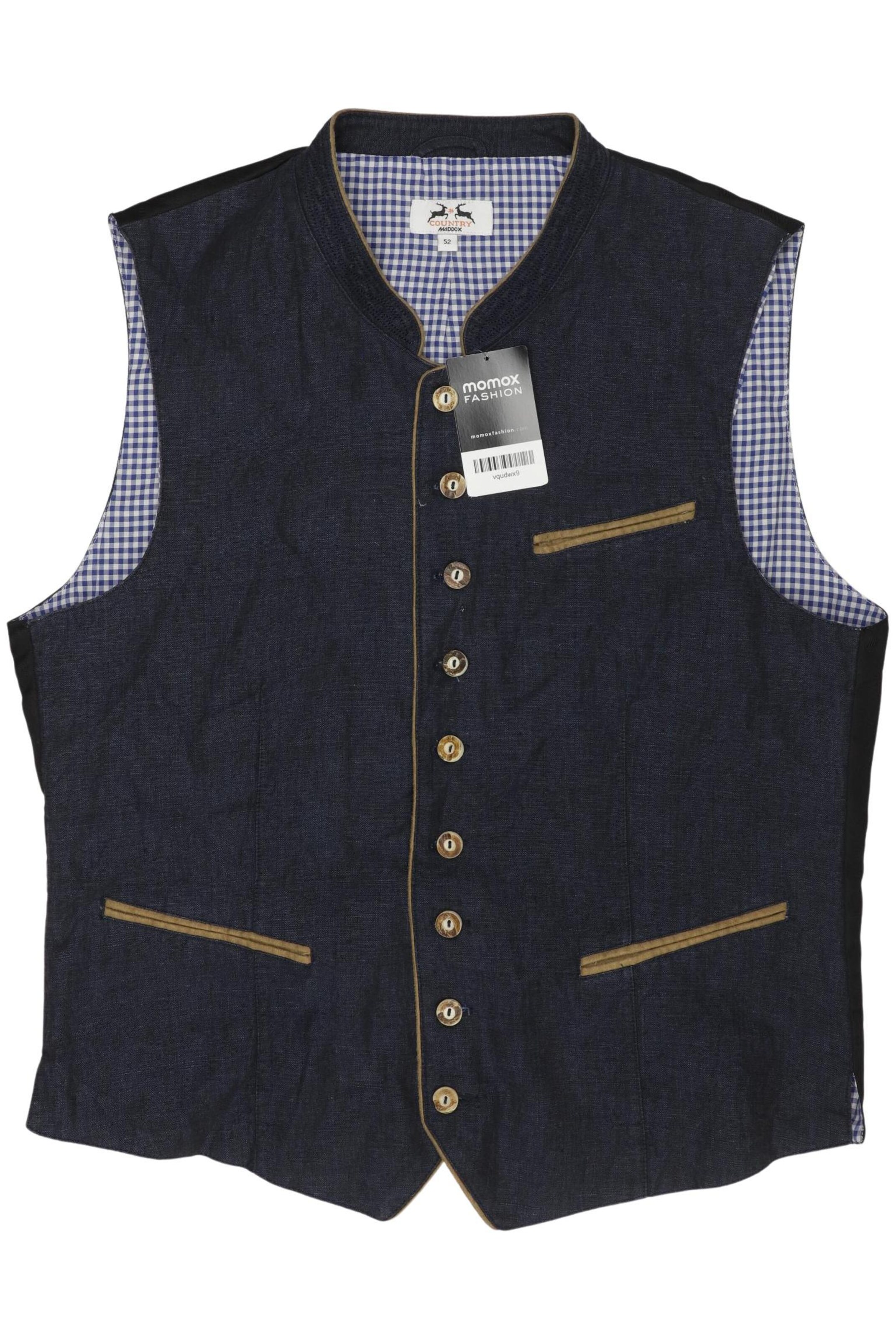 Country Maddox Vest in L-XL in Blue: front