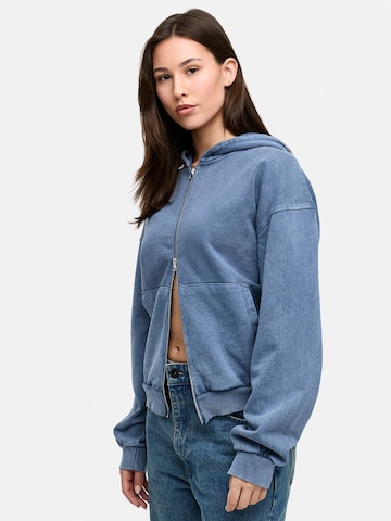 Daily Cotton Sweatjacke 'DCCUENCA'‌‌‌ in Blau