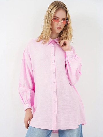 Bigdart Blouse in Pink: front