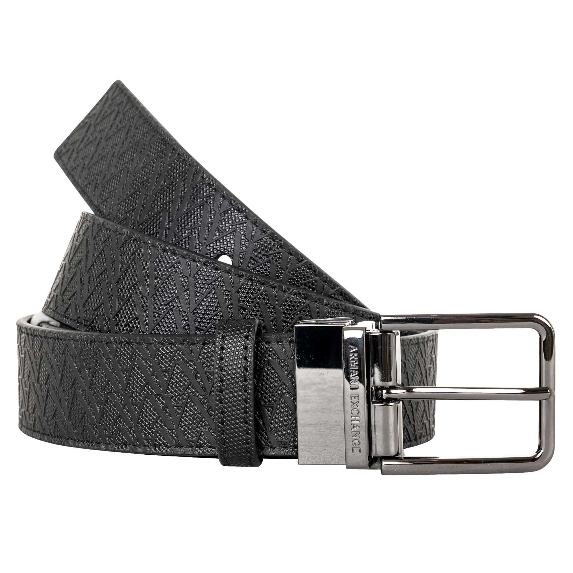 ARMANI EXCHANGE Gürtel in Schwarz: Vorderseite
