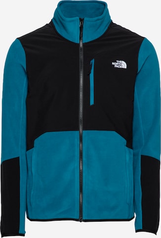 THE NORTH FACE Athletic Fleece Jacket 'Glacier Pro' in Blue: front