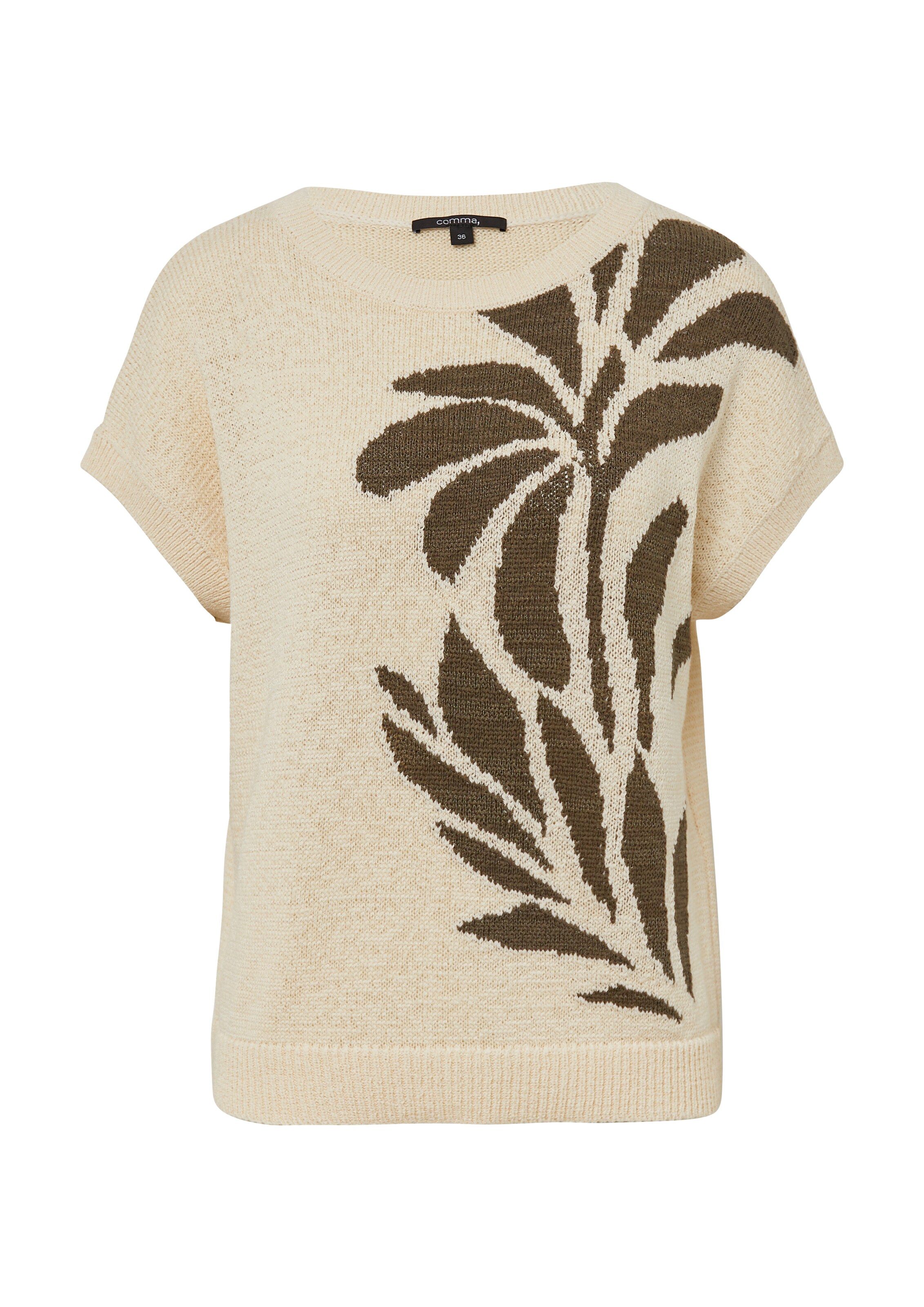 COMMA Pullover in Beige: Vorderseite