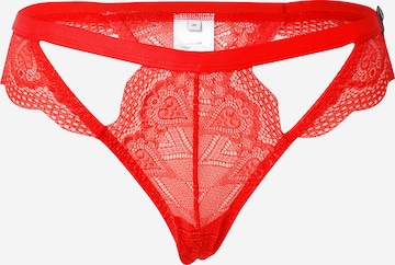 VIERVIER Thong 'Delia' in Red: front