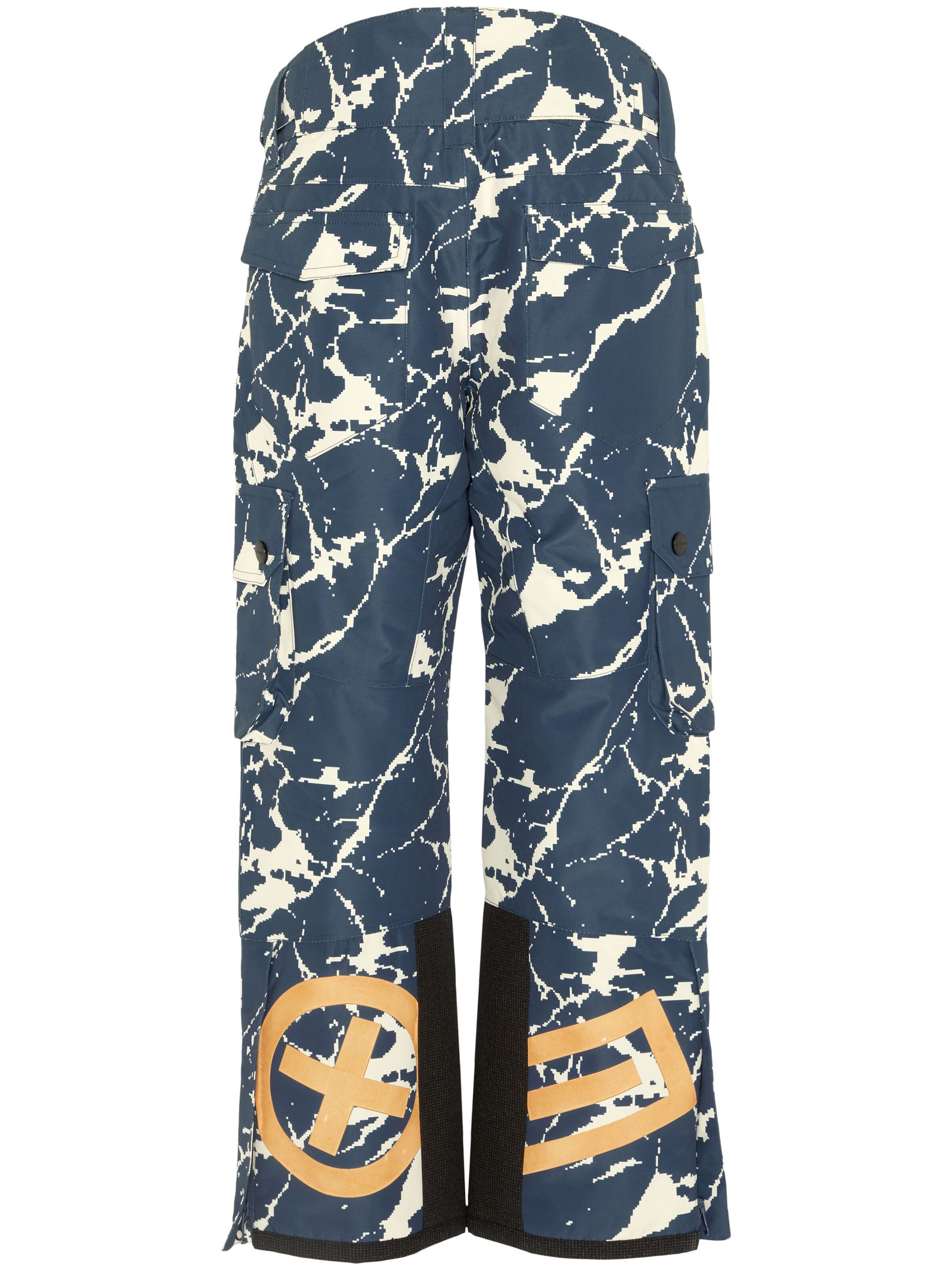 CHIEMSEE Regular Workout Pants ' mit Berglandschaft Print ' in Blue