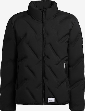 khujo Jacke 'Clover' in Schwarz: Vorderseite