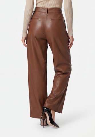 Wide Leg Pantalon à pince faina en beige