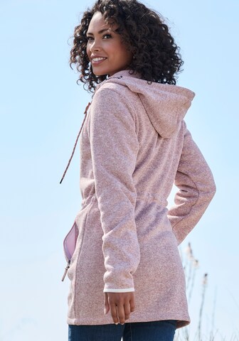 LASCANA Fleece Jacket in Pink