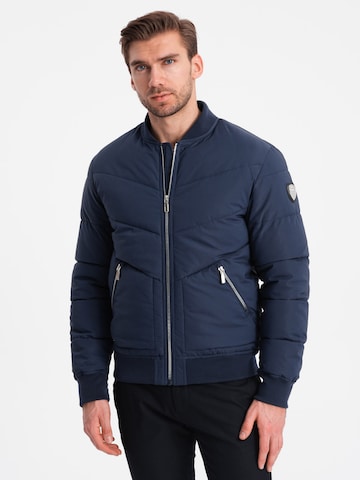 Ombre Tussenjas ' OM-JALP-0143' in Blauw: voorkant