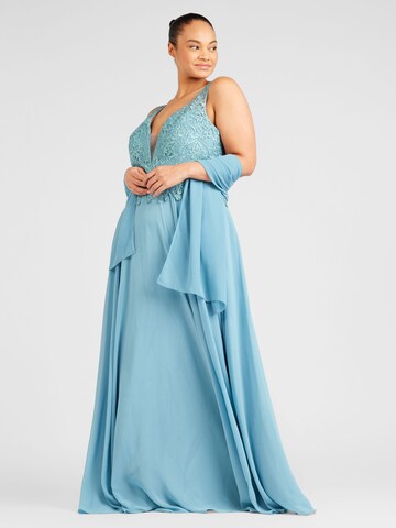 My Mascara Curves Evening Dress in Blue