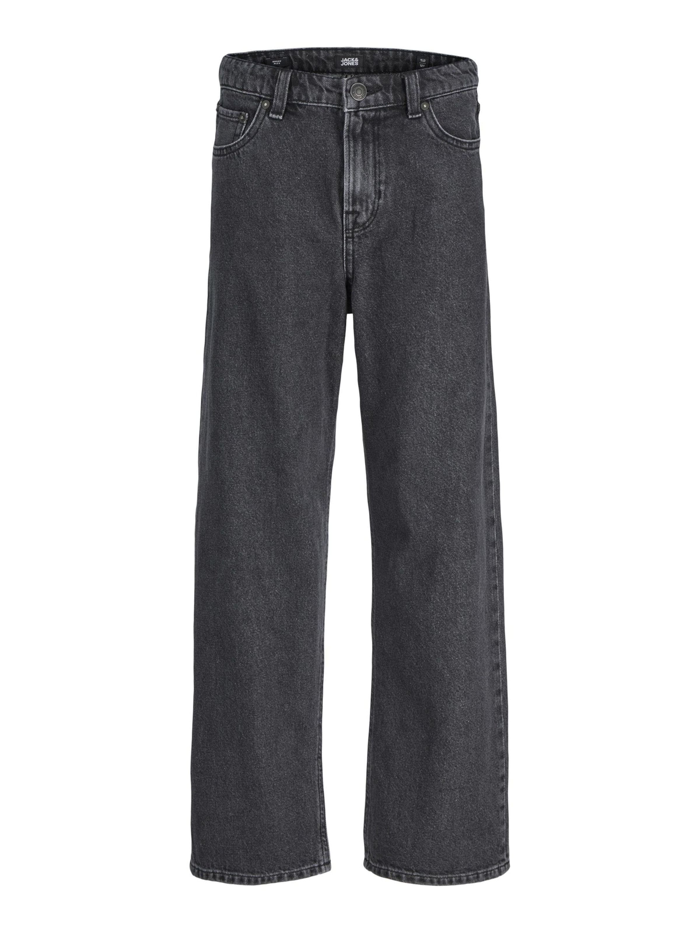 Baggy Jean 'JJIAlex JJClassic' Jack & Jones Junior en noir : devant