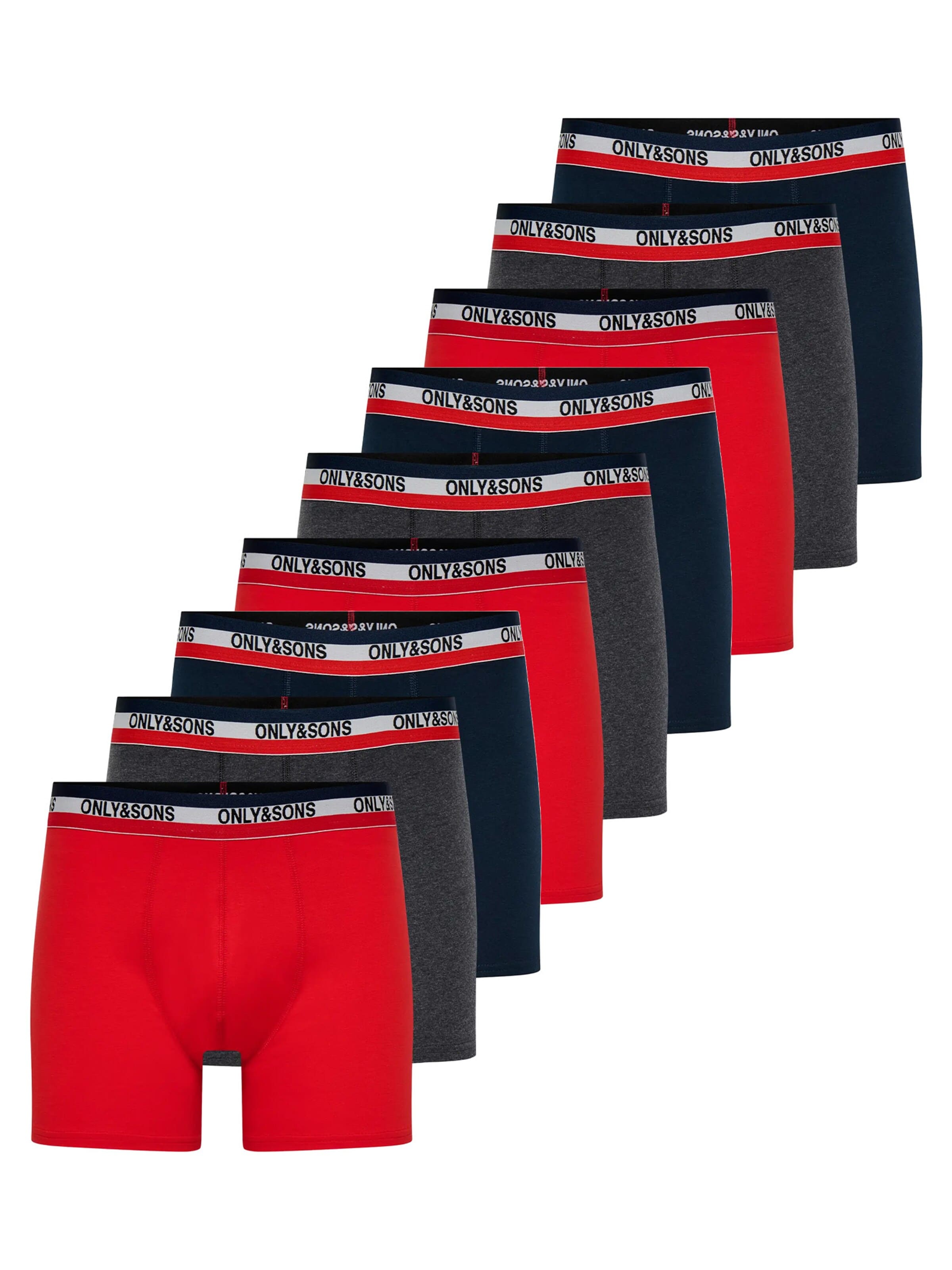 Only & Sons Boxershorts 'ONSFITZ SOLID BOXER'‌‌ in Mischfarben: Vorderseite