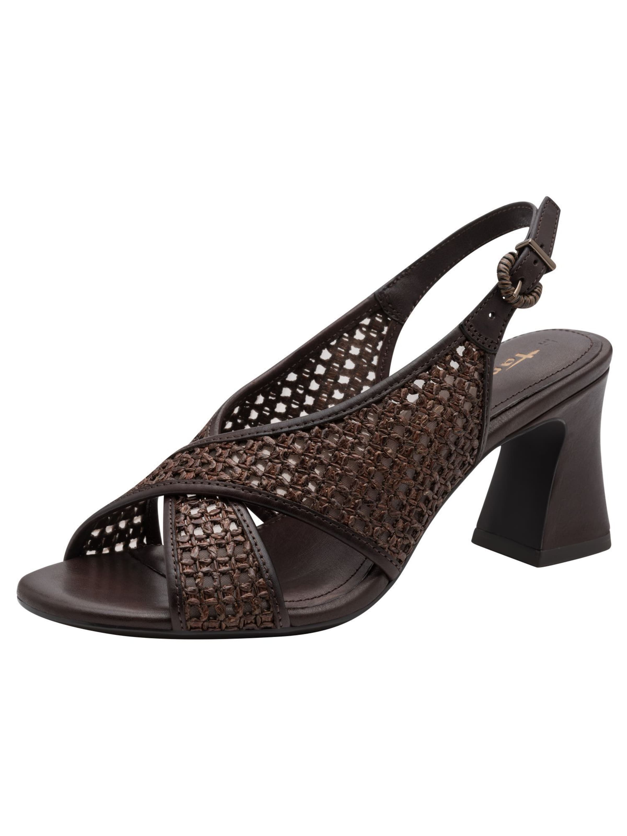 Sandales Tamaris en marron : devant