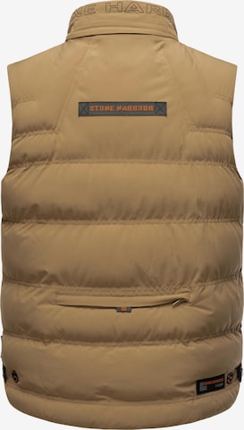 STONE HARBOUR Bodywarmer 'Egoor' in Bruin