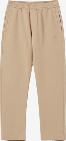 Regular Pantalon Bershka en beige : devant