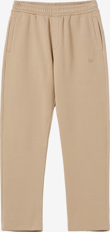Bershka Regular Bukse i beige: forside