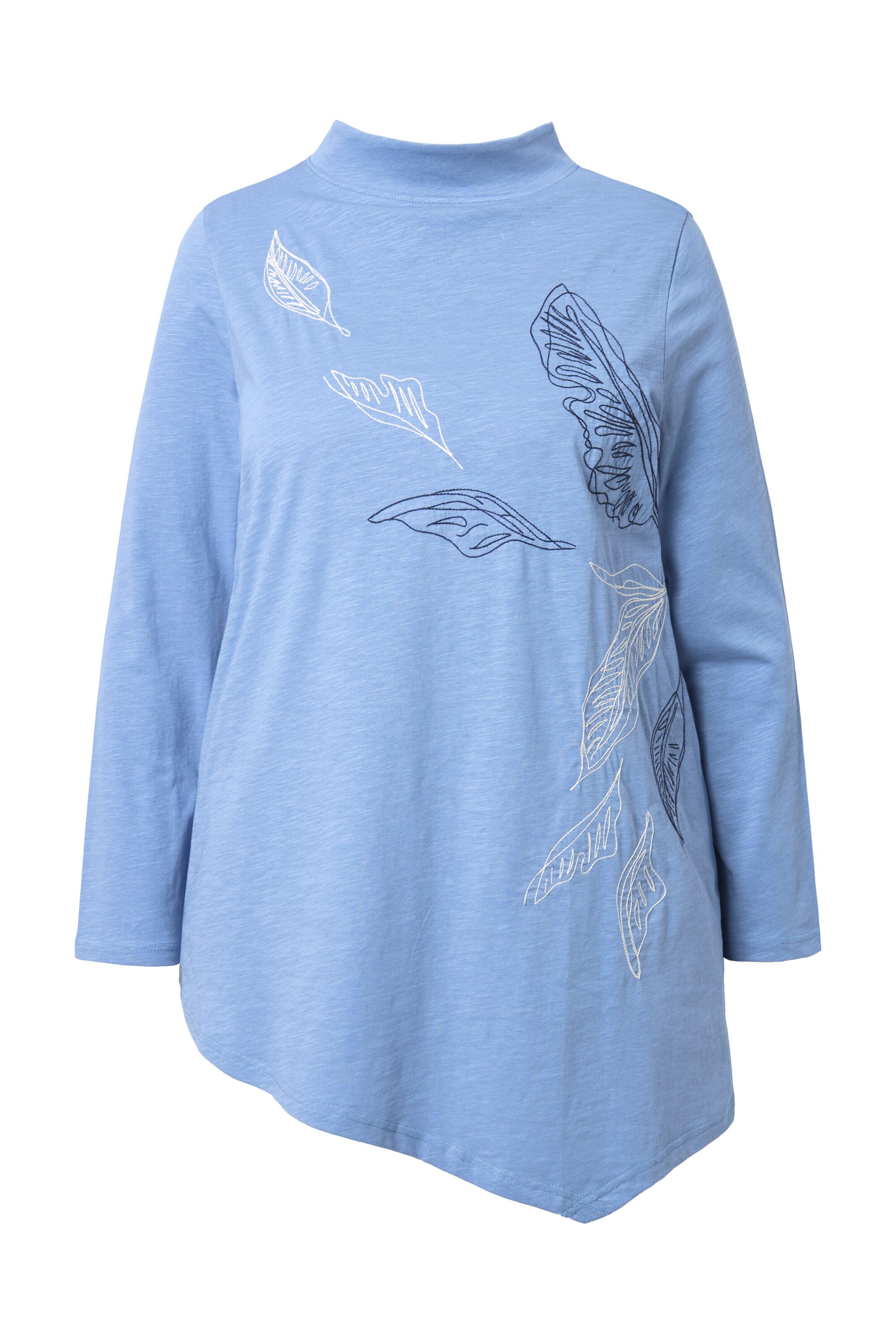 Ulla Popken Shirt in Blauw: voorkant
