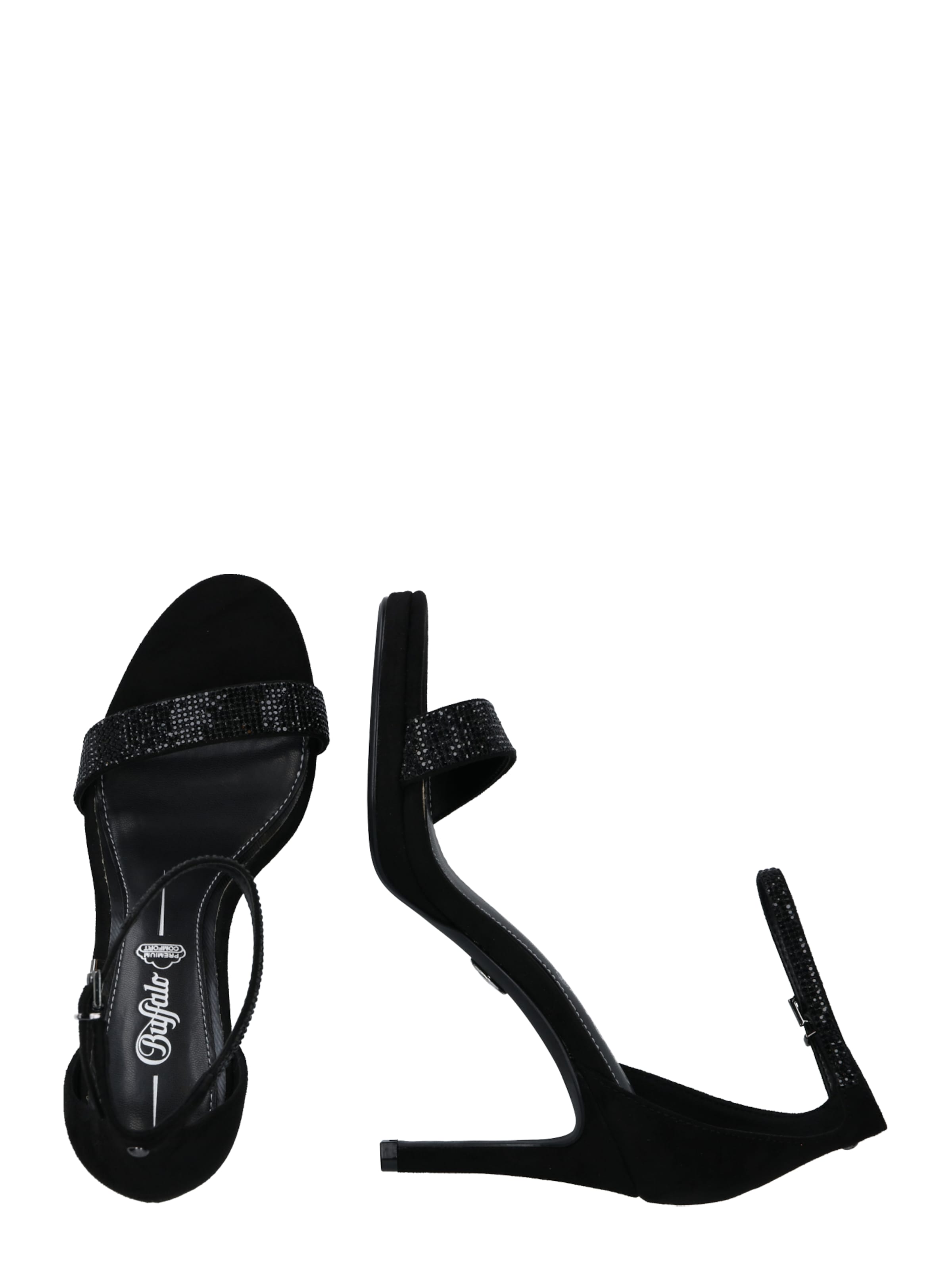 BUFFALO Strap sandal 'Monroe 2' in Black