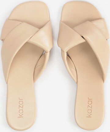 Kazar Mules in Beige