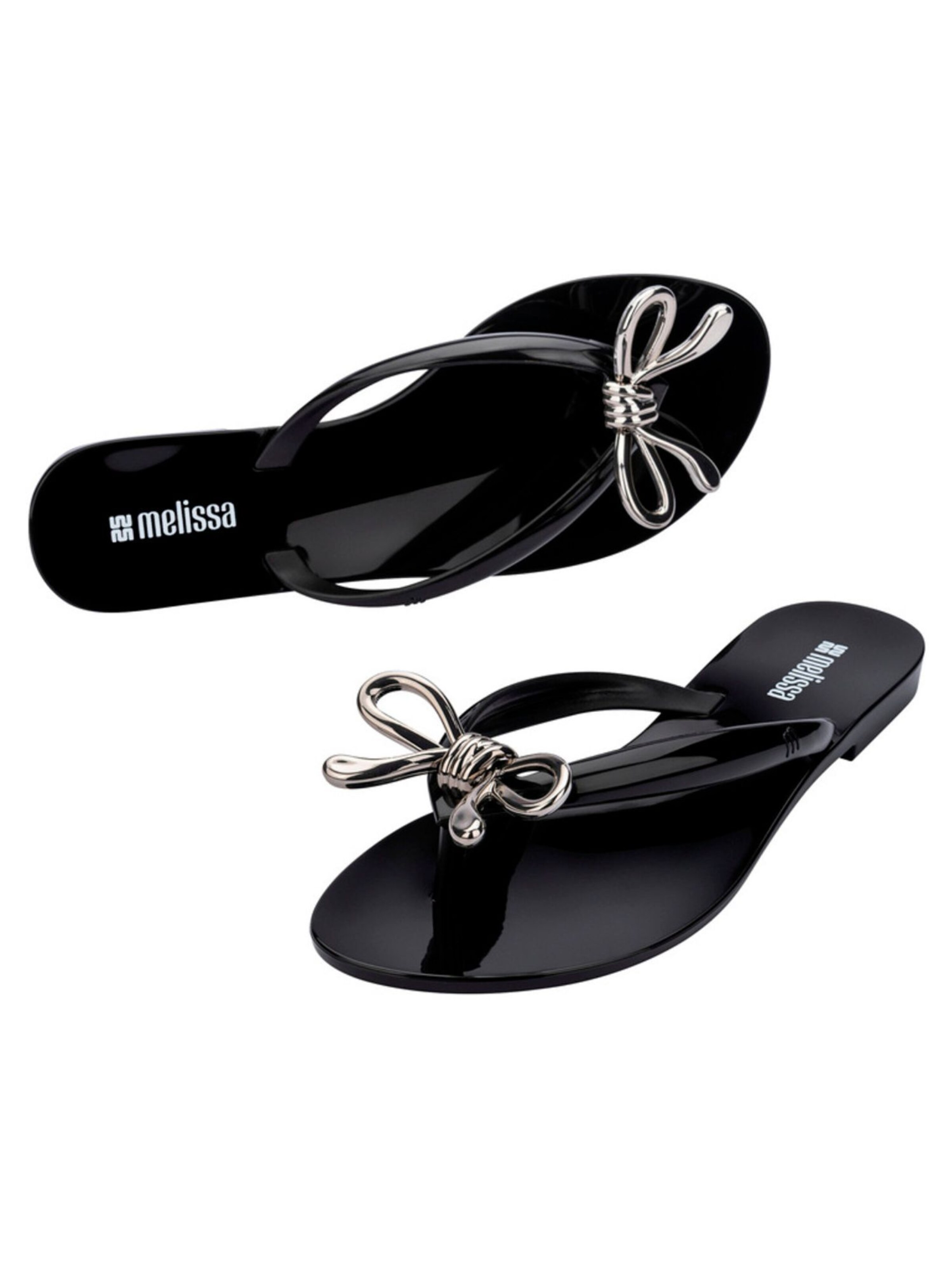 MELISSA T-Bar Sandals 'Harmonic Iris' in Black
