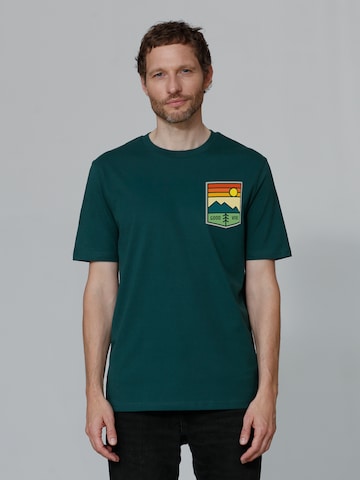 Watapparel Shirt 'Good Vibe' in Green: front