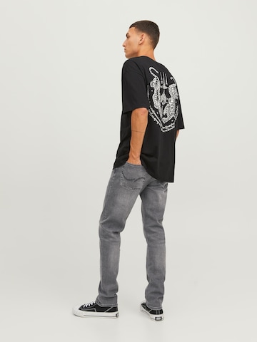 Coupe slim Jean 'Glenn' JACK & JONES en gris