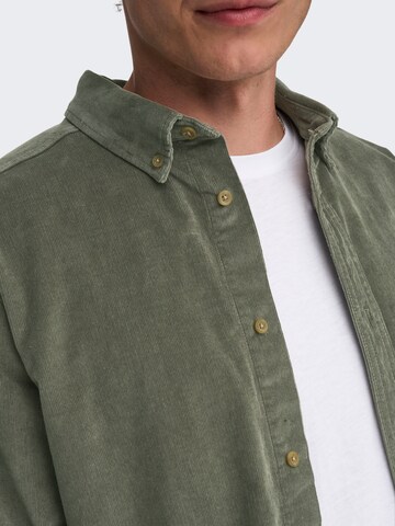 zaļš Only & Sons Standarta piegriezums Krekls 'Michael'